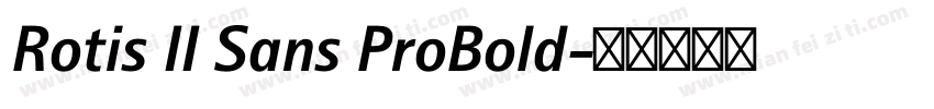 Rotis II Sans ProBold字体转换